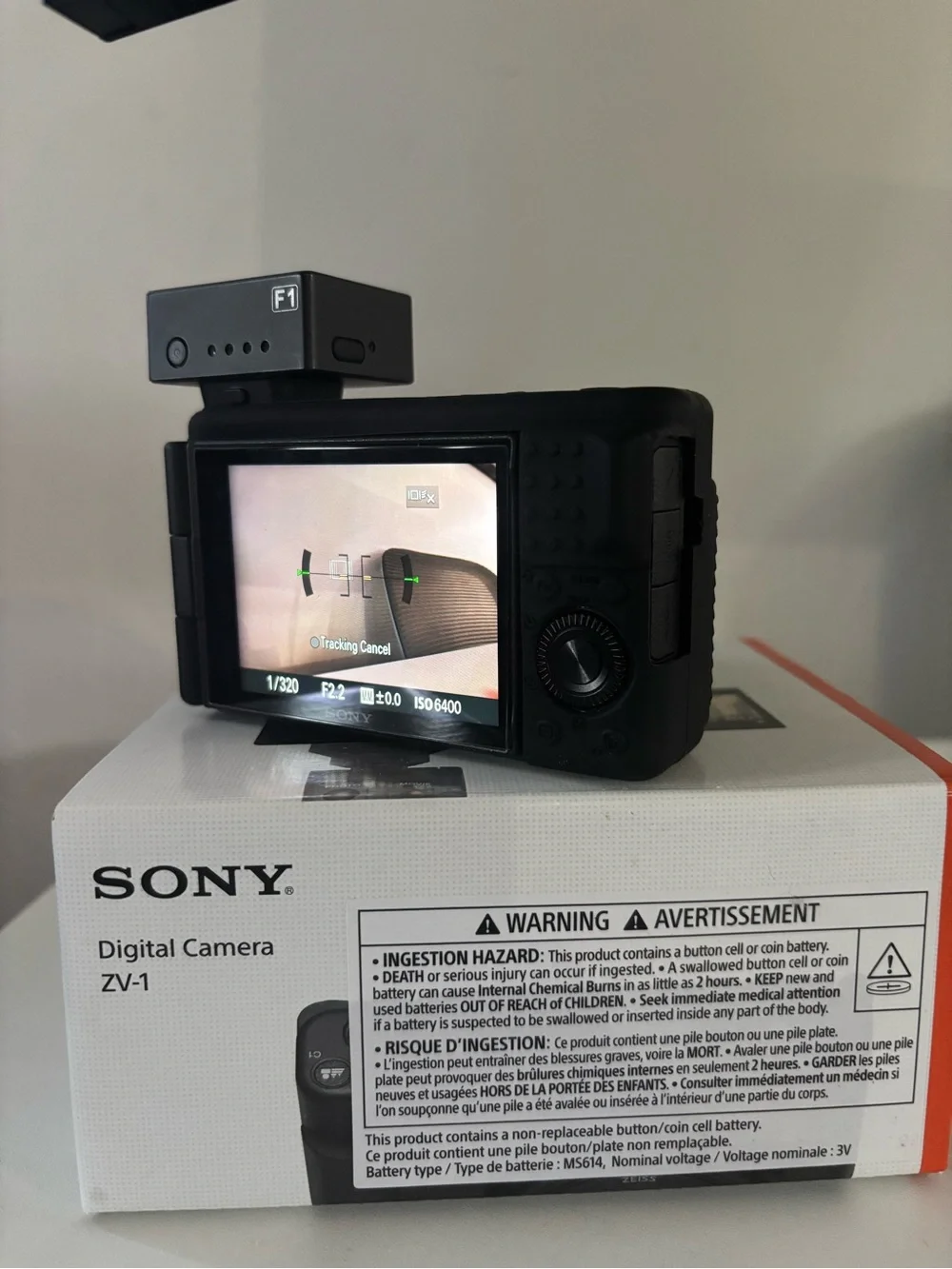 Sony ZV-1 Compact Digital Camera in Black